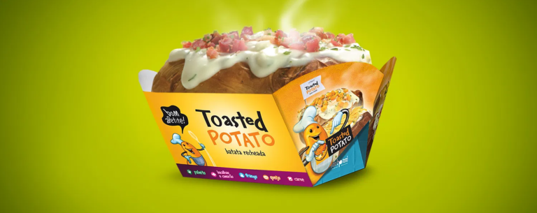 EMBALAGEM TOASTED POTATO ELABORADO PELA AGENCIA VERGE (PUBLICIDADE E MARKETING)