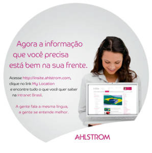 Campanha da intranet da ALHSTROM produzida pela Verge Parceria Estratégica - comunicação interna